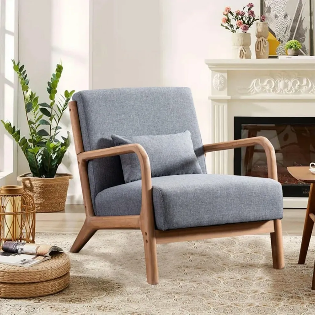 Sand & Stable Hertford Solid Wood Accent Chair