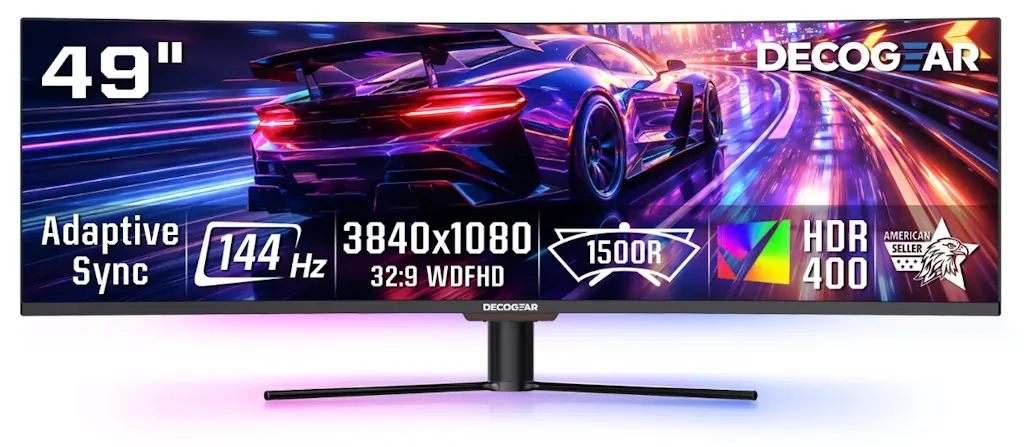 Deco Gear 49" Curved Ultrawide Gaming Monitor