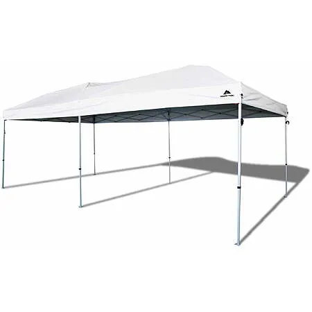 20' x 10' Ozark Trail Pop Up Canopy Tent w/ Wheeled Bag (White)
