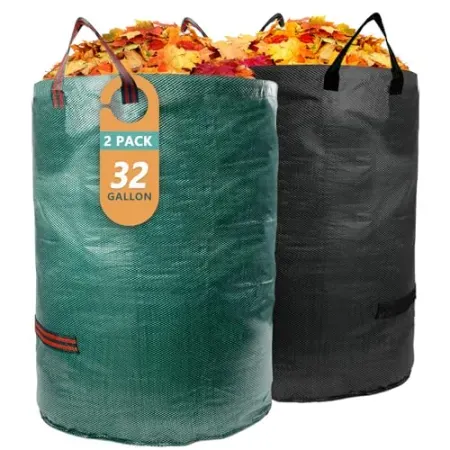 2-Pack Garrdeen 32-Gallon Reusable Yard Waste Bags