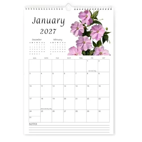2027 18-Month Wall Calendar (Oct 2026 – Mar 2028), Large 11.7" x 16.5"