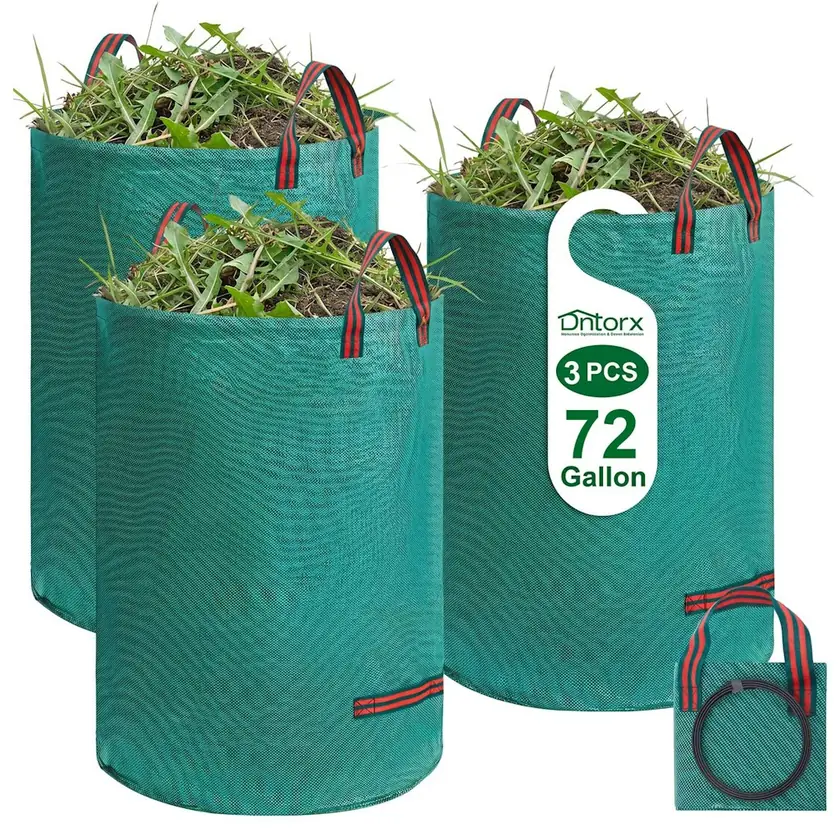 72-Gallon Reusable Lawn Leaf Bags 3-Pack