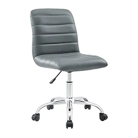 Modway Ripple Ribbed Armless Mid Back Swivel Chair