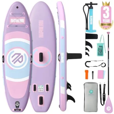 Niphean 10' Inflatable Paddle Board Ultra-Light SUP for Beginners