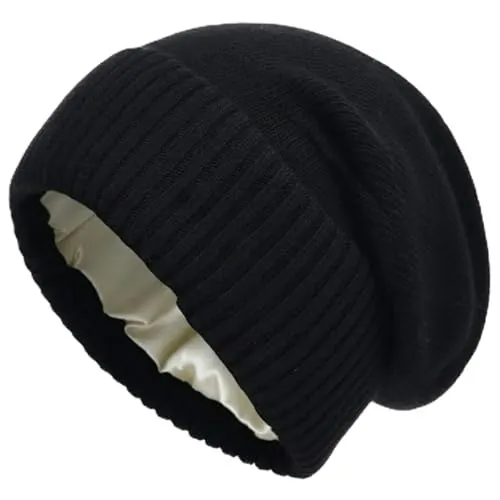 Women's Satin-Lined Slouchy Beanie