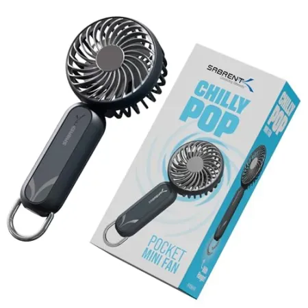 SABRENT ChillyPop Mini Portable Fan with Hanger