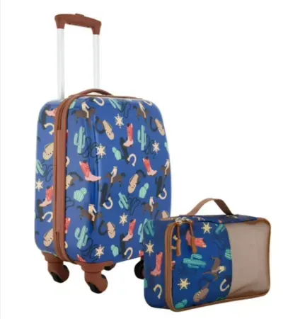 Wrangler Rodeo Kid's 2 Piece Hard-Side Spinner Luggage Set