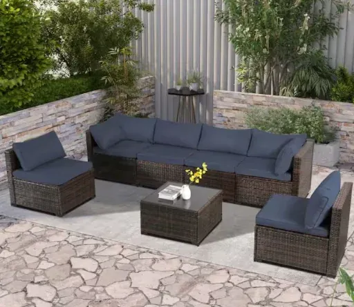 JUSKYS 7-Piece Patio Furniture Set