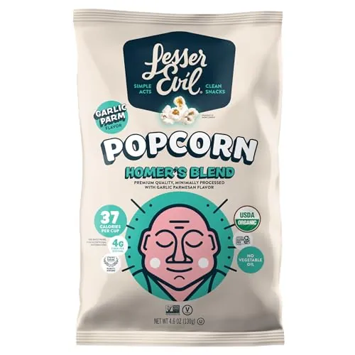 LesserEvil Organic Homer's Secret Blend Popcorn 4.6 oz