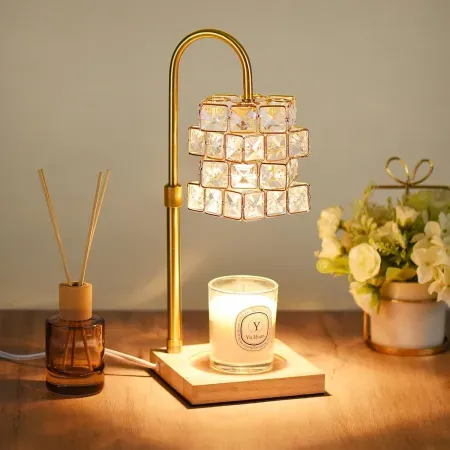 Alpharan Dimmable and Height Adjustable Candle Warmer Lamp w/ Timer