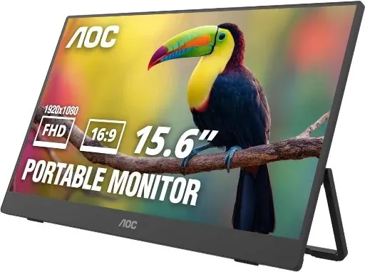 AOC 16" Portable Monitor FHD 60Hz USB-C IPS