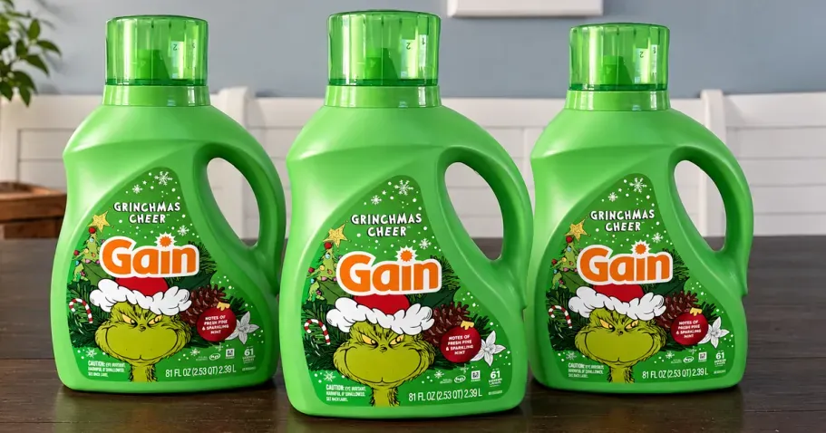 Gain Grinchmas Cheer Laundry Detergent 81oz