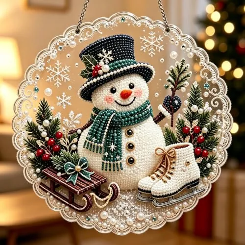 DIY Diamond Art Christmas Ornaments
