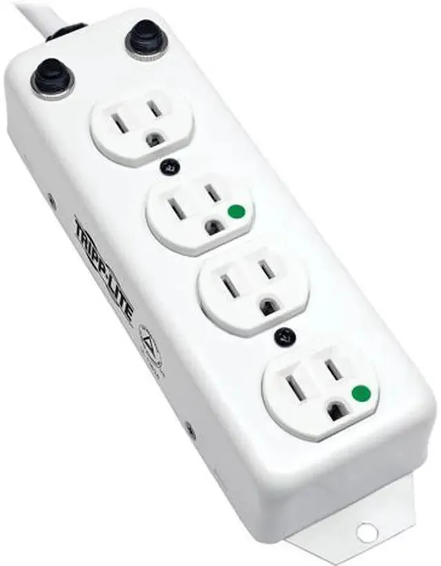 Tripp Lite Medical-Grade Anti-Microbial 4-Outlet Power Strip w/ 15-Foot Cord