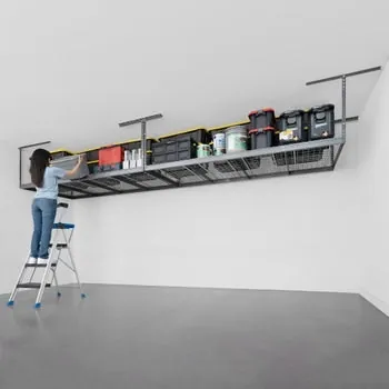 SafeRacks Super Duty 4 x 8-Foot Overhead Garage Storage Rack 2-Pack