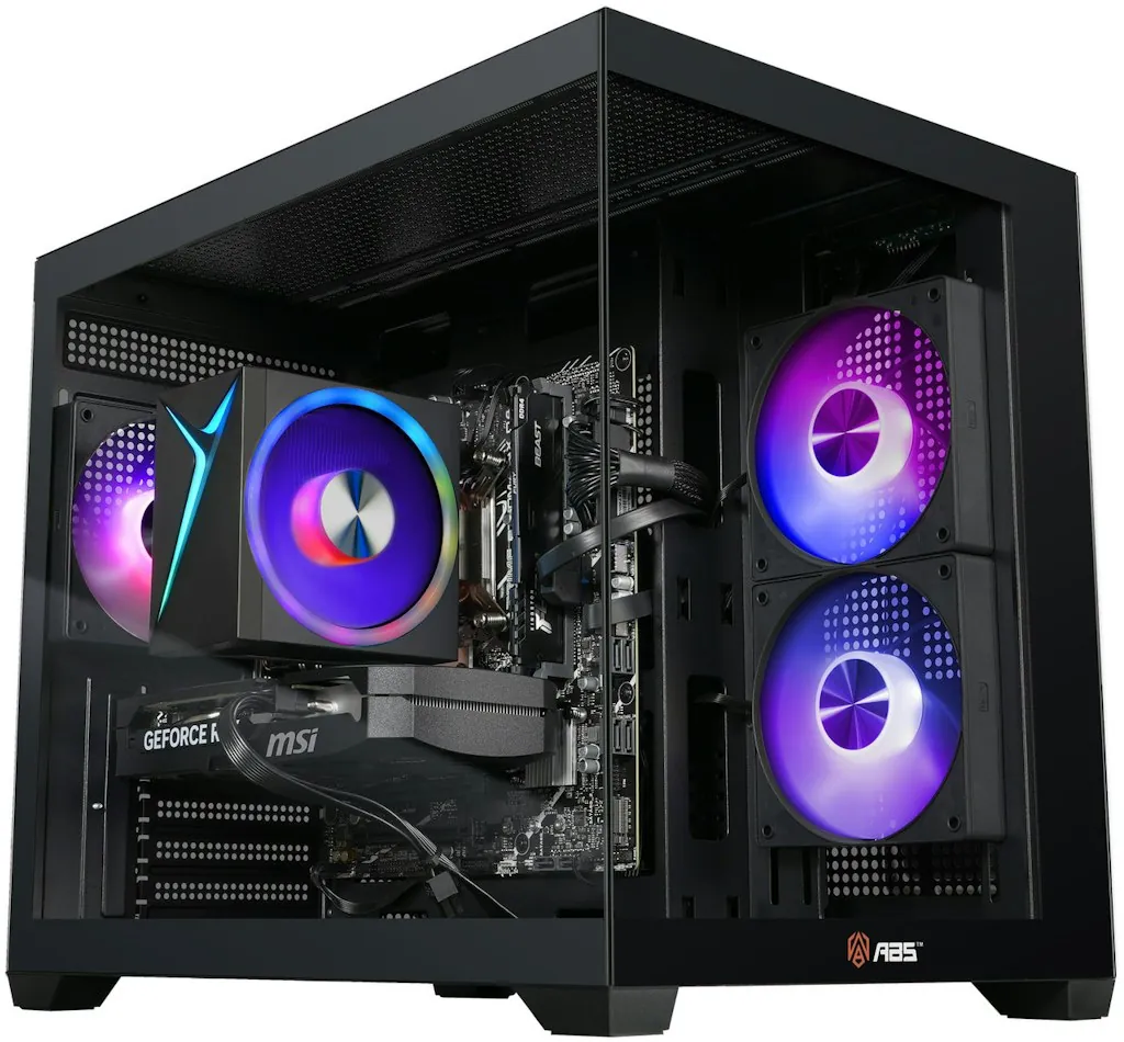 ABS Flux II Aqua Core i5-14400F RTX 5060 Ti Gaming Desktop PC