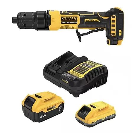 DeWALT ATOMIC 20V MAX Cordless Die Grinder + 4.0 Ah & 5.0 Ah Batteries & Charger