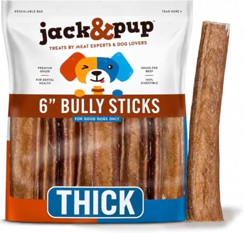 Jack & Pup 6" Bully Sticks 5-Pack