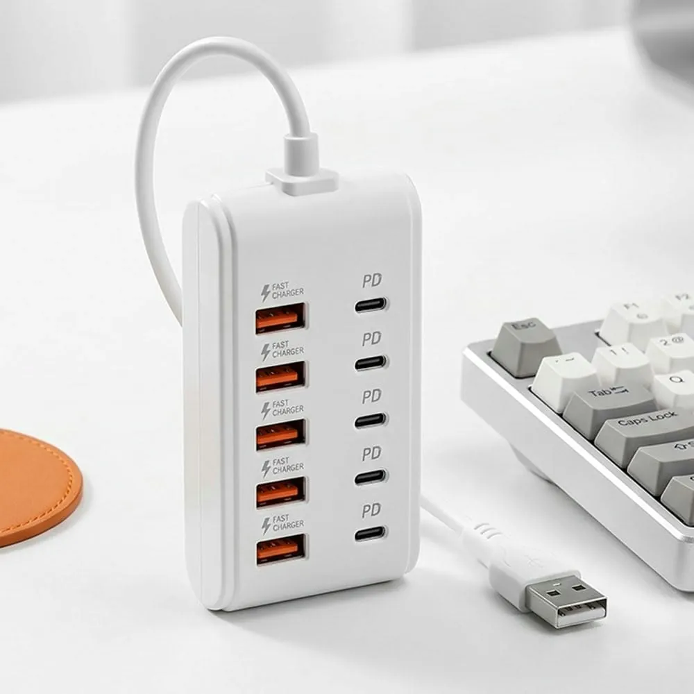 10-Port USB Hub