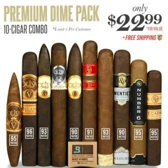 Premium Dime Pack 10-Cigar Combo