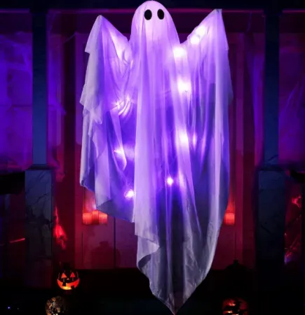 Joyfy 47" Halloween Hanging Light up Ghost with LED Lights