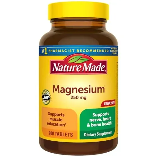 Nature Made Magnesium Oxide 250mg 200 Tablets