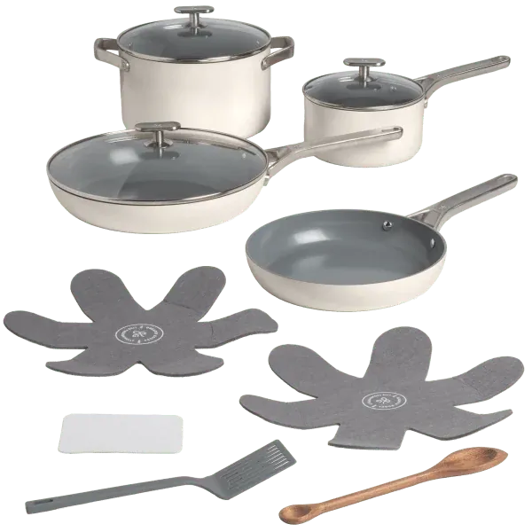 Greater Goods 12-Piece Premium PFAS-Free Triple-Layer Ceramic Cookware Set