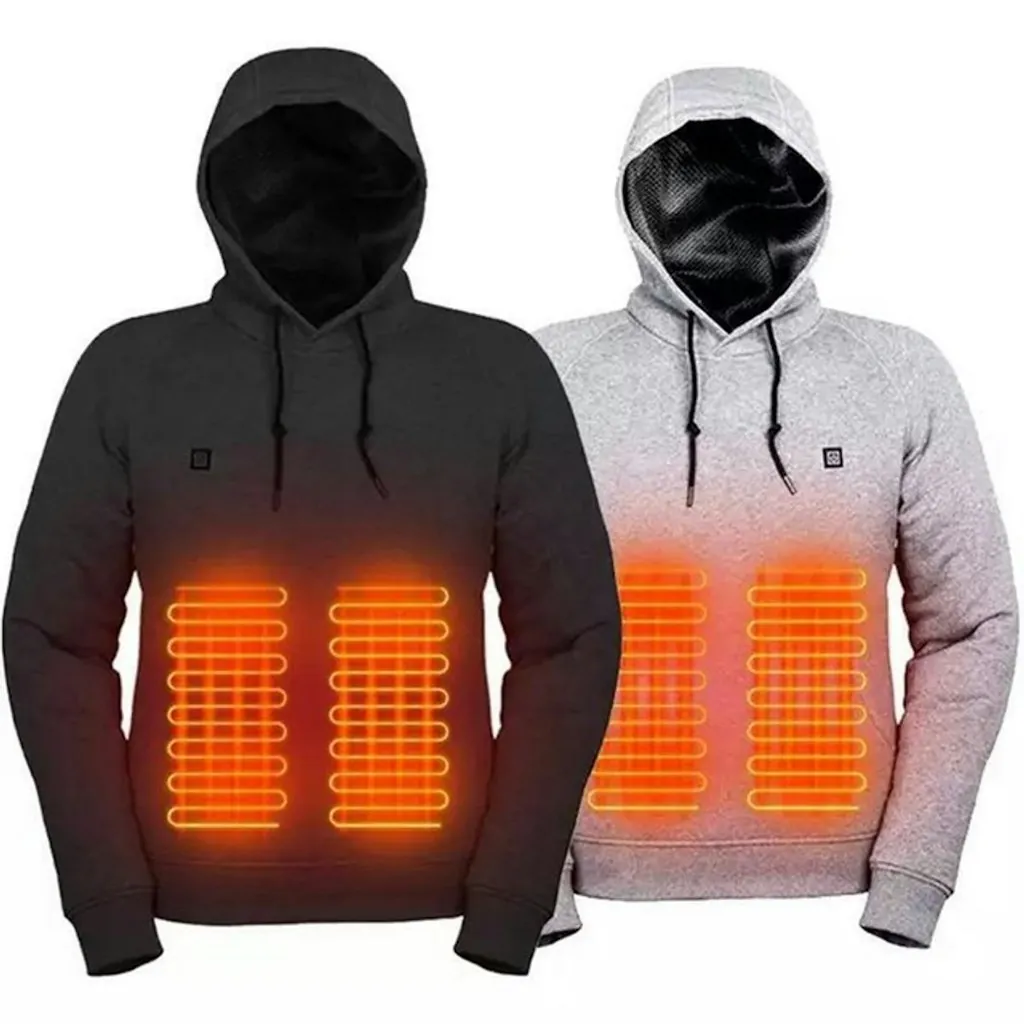 Unisex USB-Powered Heated Hoodie Sweatshirt