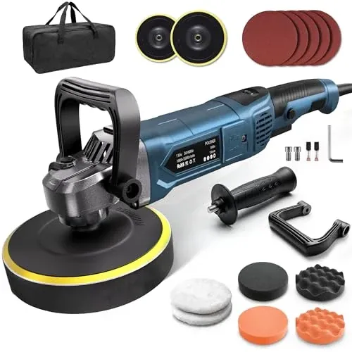 OFISPEED 6"/7" 1600W Rotary Car Buffer Polisher