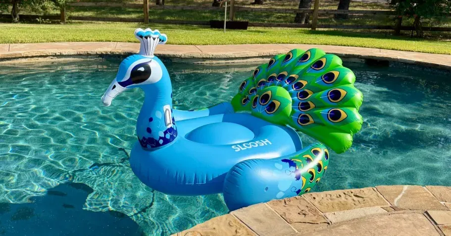 Inflatable Peacock Pool Float