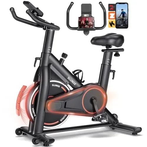 Magnetic Exercise Bike for Home with App Compatible