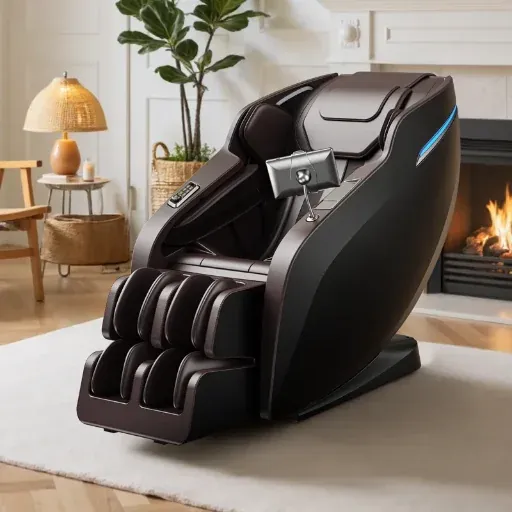 Laimas Full Body 4D Massage Chair with Air Bags, SL Track Zero Gravity, Heat Therapy, Foot Roller, Shiatsu Recliner, Bluetooth Control