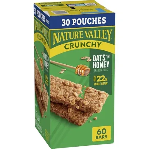 Nature Valley Crunchy Granola Bars 30-Pack (Oats ’n Honey)