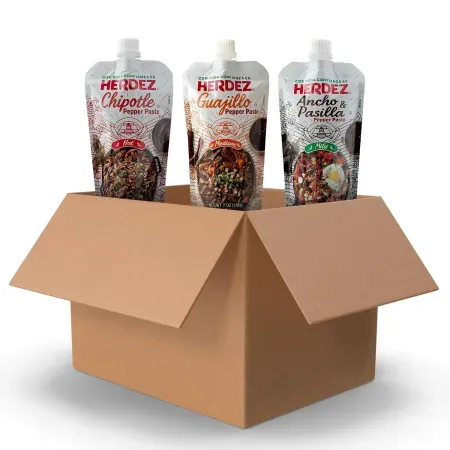 3-Pack 7oz Herdez Pepper Paste Trio (Chipotle, Guajillo, Ancho and Pasilla)