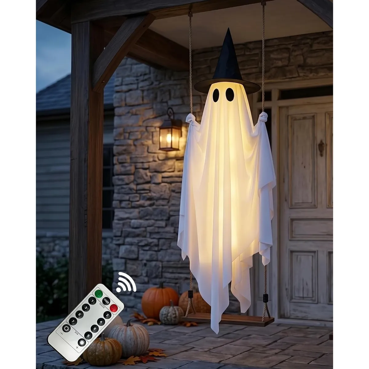 Halloween Swinging Spooky Ghost Outdoor Decor