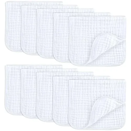 Muslin Burp Cloths 5-Pack