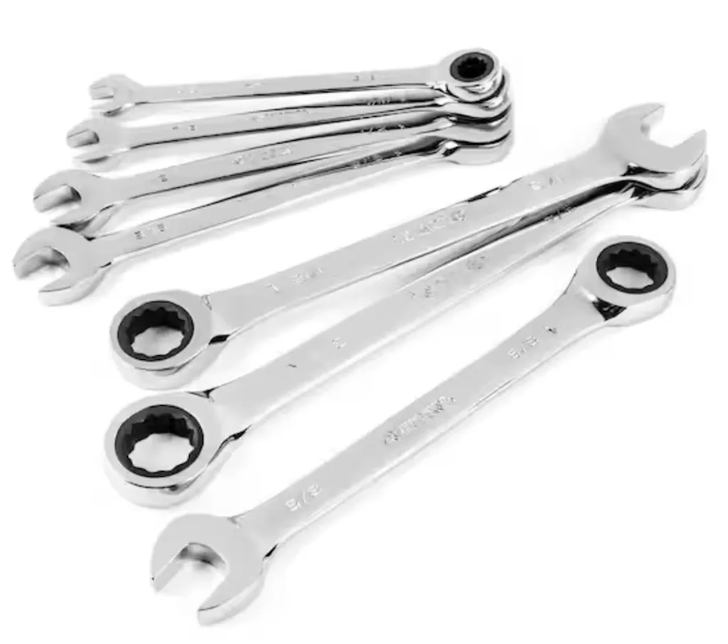 Husky Ratcheting SAE Combination 7-Piece Wrench Set