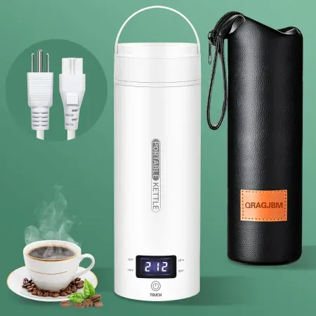 15.2oz QRAGJBM 120V Portable Electric Travel Kettle