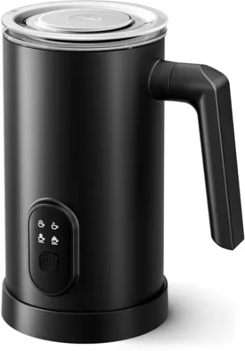 TINANA 4-in-1 Electric Milk Frother & Steamer, 12oz/350ml Warm and Cold Foam Maker