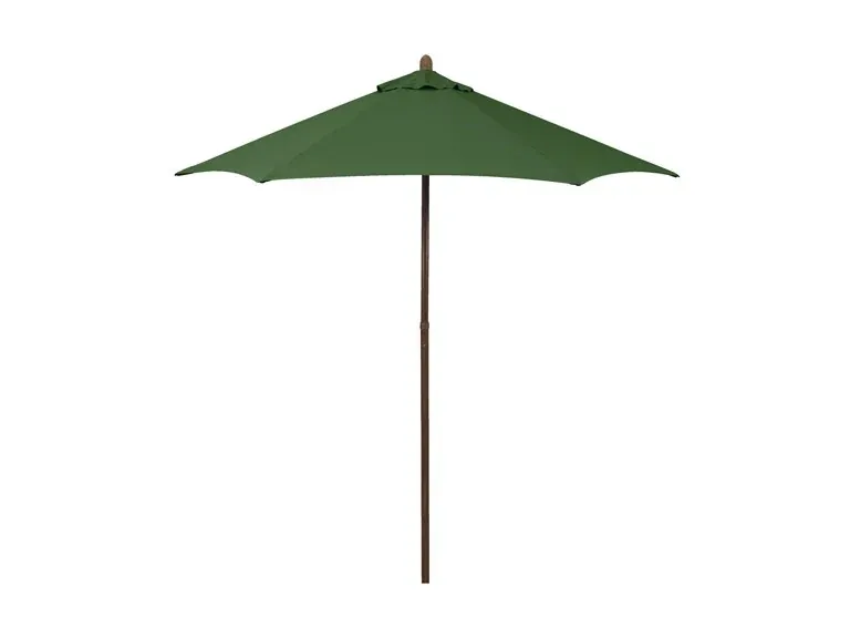 Astella 7.5-Foot Wood-Grained Steel Market Patio Umbrella