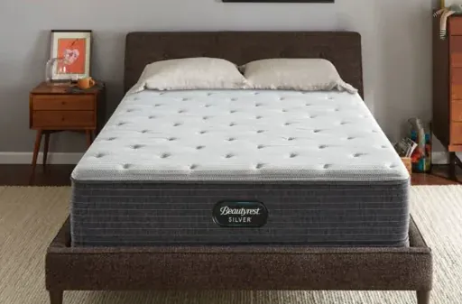 Beautyrest Silver 12" Plush Mattress Queen + Free Adjustable Base