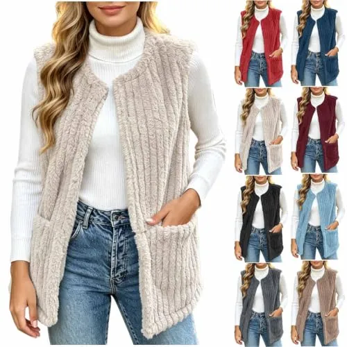 Sleeveless Sherpa Jacket