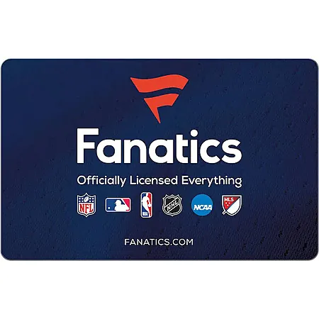 $100 Fanatics eGift Card (Email Delivery)