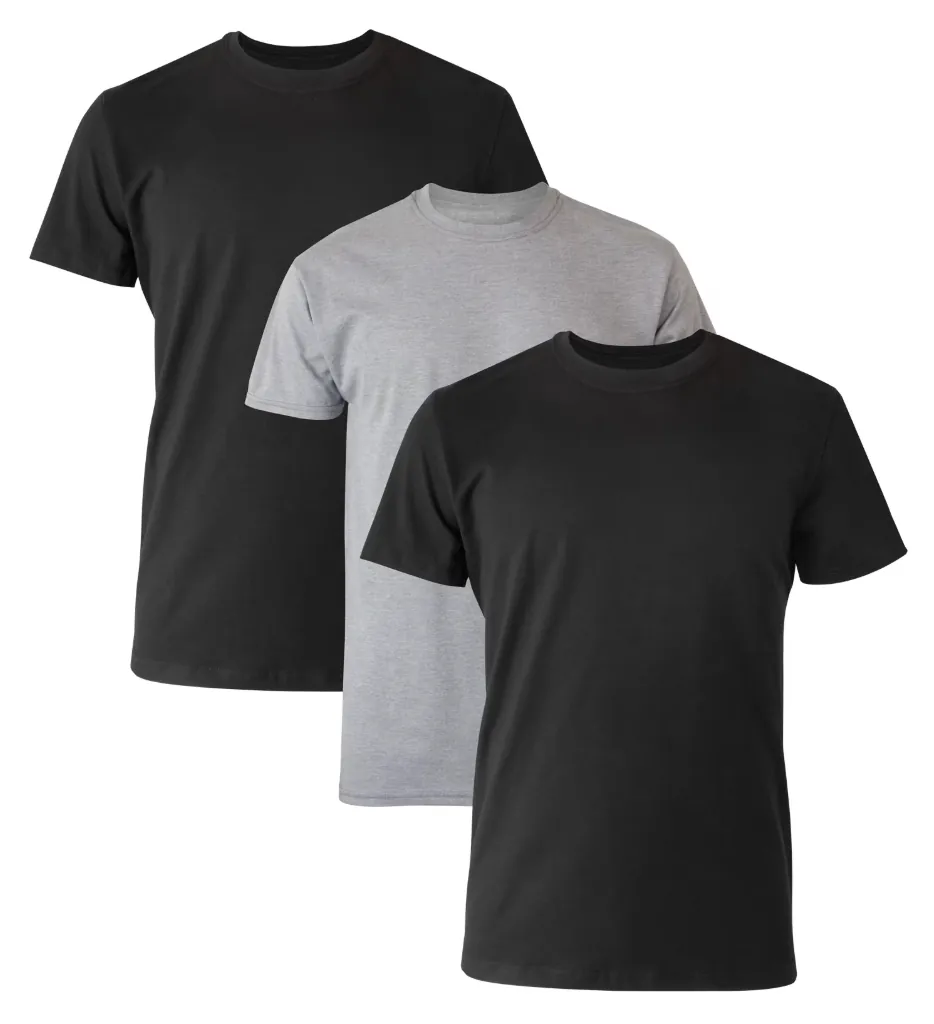 Hanes Men's Comfort Fit Ultra Soft Cotton T-Shirt Undershirt 3-Pack (L only)