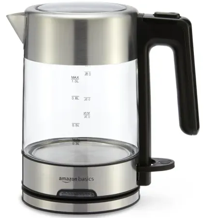 Amazon Basics 1500W Electric Kettle with Glass Carafe (Like New)