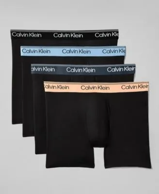 Calvin Klein Men's Microfiber Stretch Boxer Briefs 4-Pack