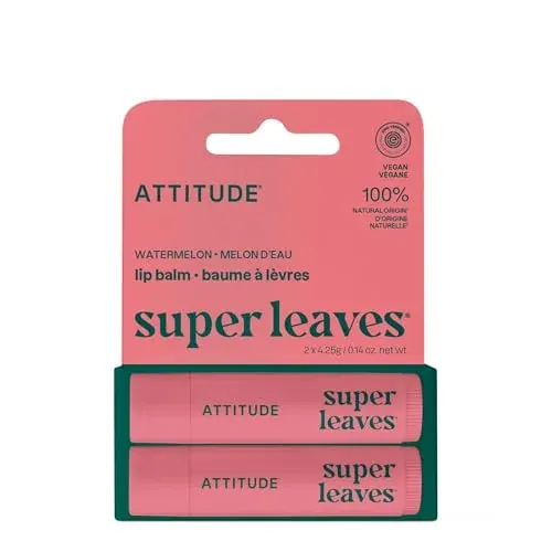 2-Pack ATTITUDE Hydrating Lip Balm Sticks (Watermelon, 0.14 oz)