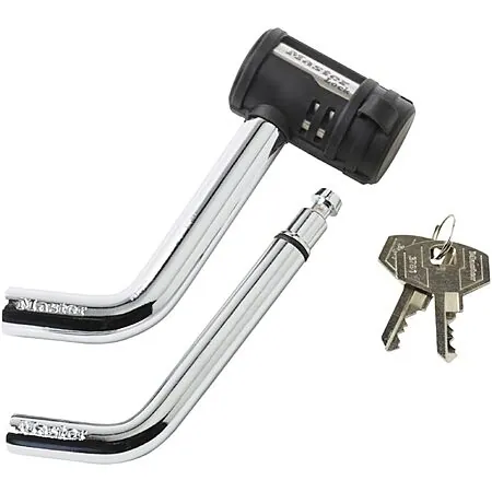Master Lock 1/2" & 5/8" Swivel Head Hitch Receiver Lock
