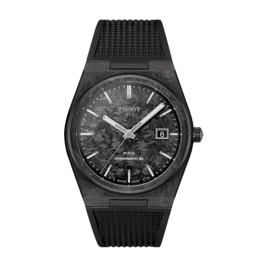 Tissot PRX Powermatic 80 Carbon 40mm Automatic Watch