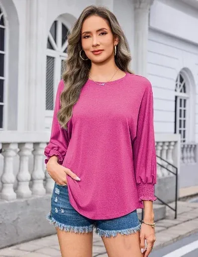 3/4 Long Sleeve Tops